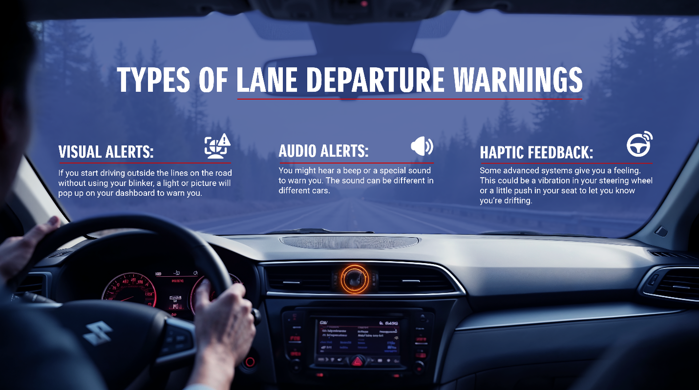 types of lane departure warnings